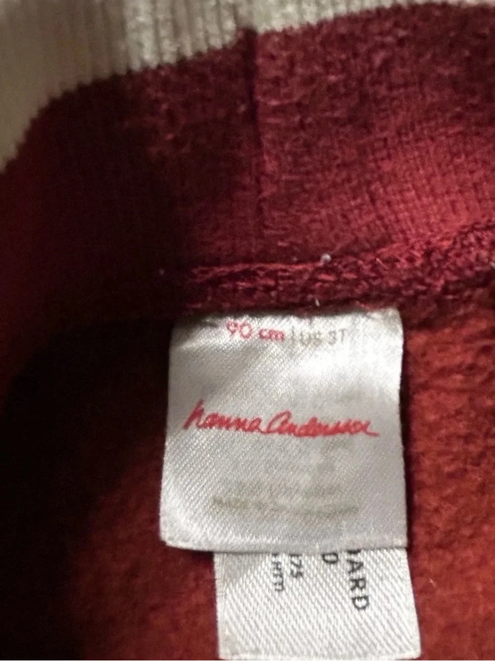 Toddler Hanna Andersson Maroon Sweatpants Joggers Size 3T